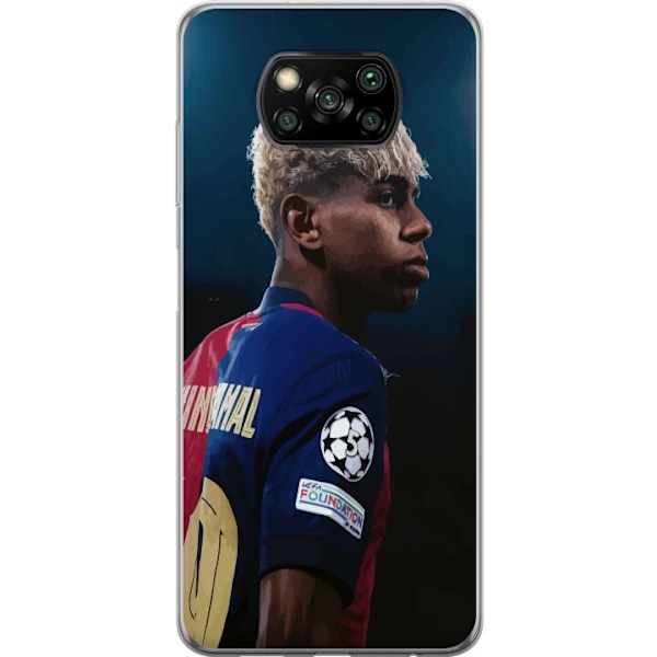 Xiaomi Poco X3 NFC Läpinäkyvä kuori Lamine Yamal - Barcelon