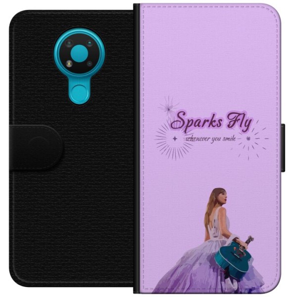 Nokia 3.4 Lompakkokotelo Taylor Swift - Sparks Fly