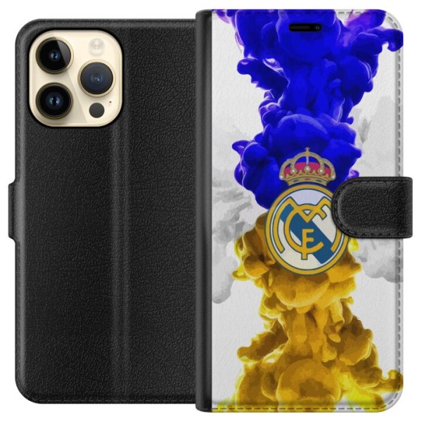 Apple iPhone 14 Pro Max Tegnebogsetui Real Madrid Farver