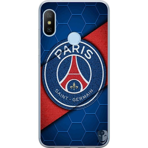 Xiaomi Mi A2 Lite Läpinäkyvä kuori Paris Saint-Germain
