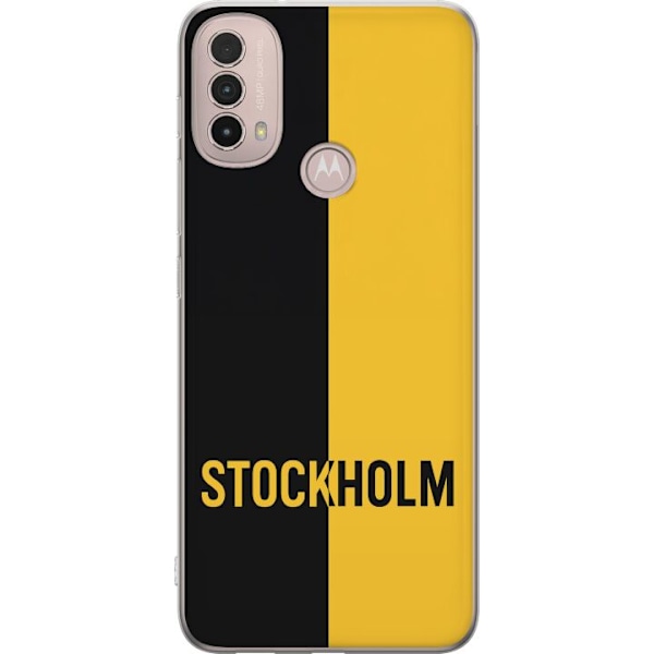 Motorola Moto E40 Gjennomsiktig deksel Stockholm – fotball
