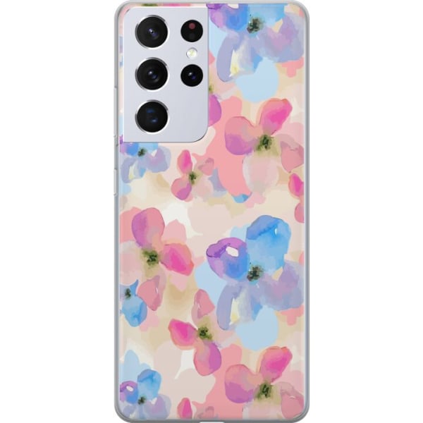 Samsung Galaxy S21 Ultra 5G Gennemsigtig cover Blomsterlykke