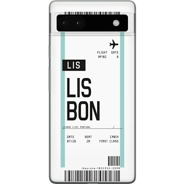 Google Pixel 6a Läpinäkyvä kuori Lissabon