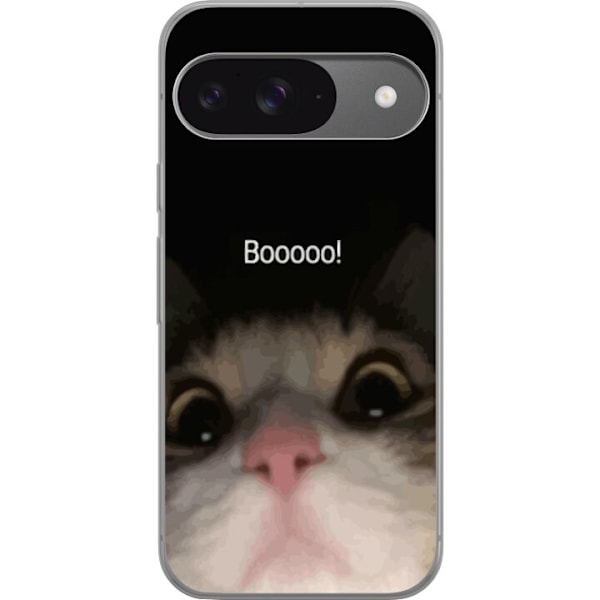 Google Pixel 9 Gjennomsiktig deksel Boo! Katt