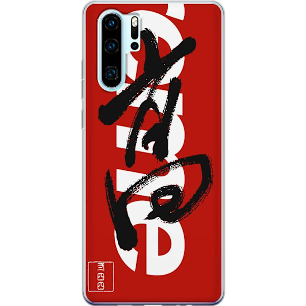 Huawei P30 Pro Läpinäkyvä kuori Supreme Punainen Graffiti Katupukeutuminen Suunnittelu Muotikuvake Trendikäs Graffiti Kuviointi Suosittu Urbaani K