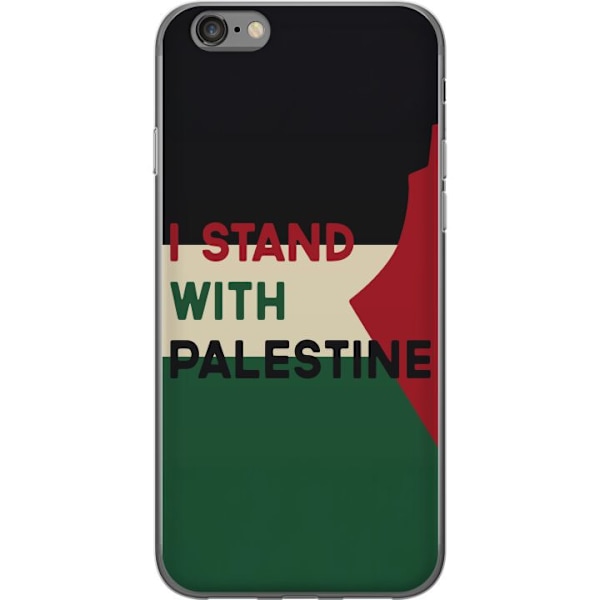 Apple iPhone 6s Läpinäkyvä kuori Pysähdy Palestiinan puole
