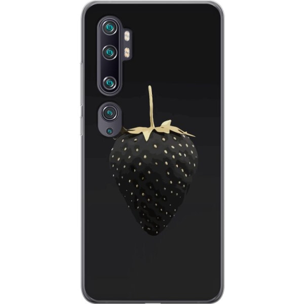 Xiaomi Mi Note 10 Gennemsigtig cover Luksus Jordbær