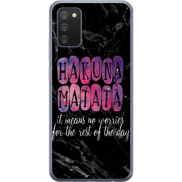 Samsung Galaxy A02s Cover / Mobilcover - Hakuna Matata