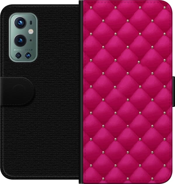Kompatibel Tegnebogsetui til OnePlus 9 Pro Luksuriøst Lyserød