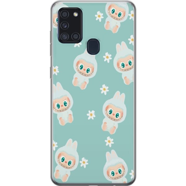 Samsung Galaxy A21s Genomskinligt Skal Labubu Candy Vibes –