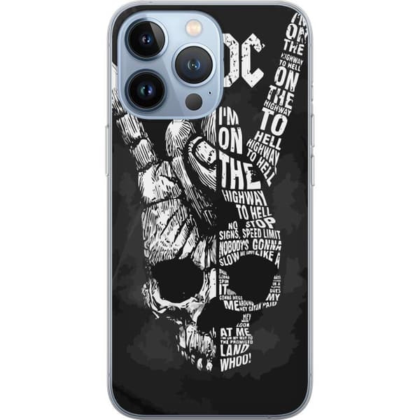 Kompatibelt Mobildeksel til Apple iPhone 13 Pro AC DC Rock Band Musikk Gitar