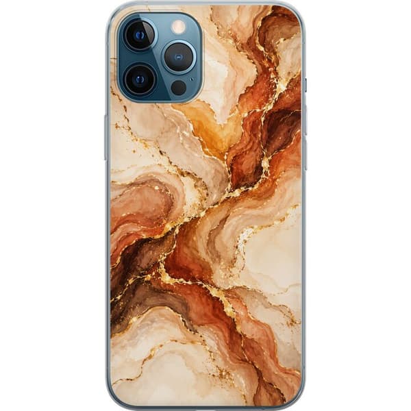Kompatibelt Mobildeksel til Apple iPhone 12 Pro Max Høstagat beige
