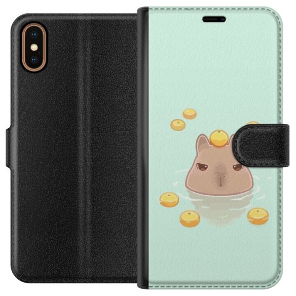 Apple iPhone XS Plånboksfodral Capybara