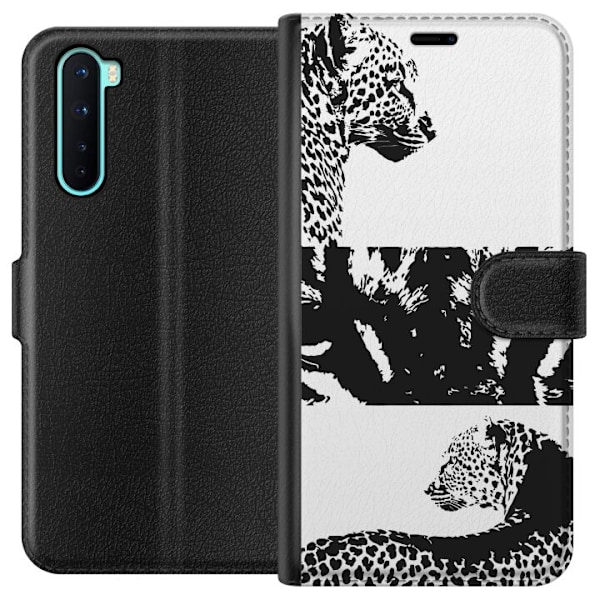 OnePlus Nord Lompakkokotelo Leopard Faces