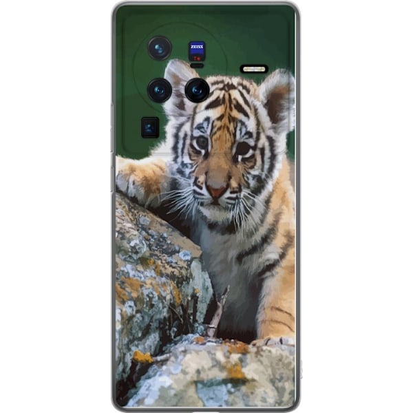 vivo X80 Pro Gennemsigtig cover Tiger