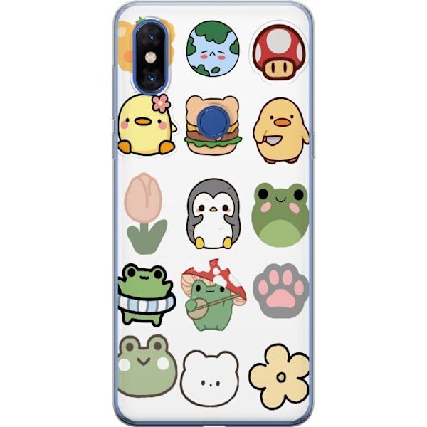 Xiaomi Mi Mix 3 Genomskinligt Skal Kawaii Friends – söta fi