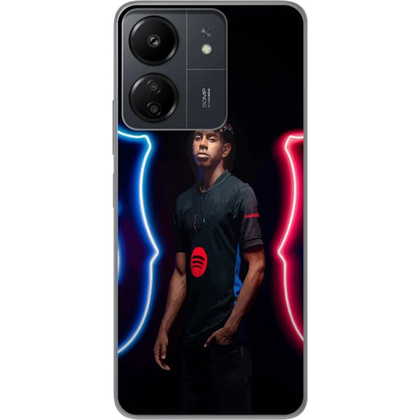 Xiaomi Redmi 13C Gennemsigtig cover Yamal Fodbold FC Barcelona Ung Talent Spiller Fodboldstjerne Spanien La Liga Populært Motiv