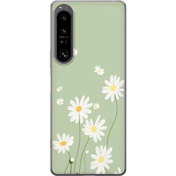 Sony Xperia 1 IV Genomskinligt Skal Prästkragar – blommigt mönster i svensk sommarstil