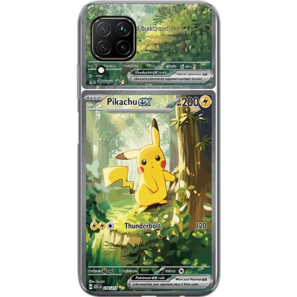 Kompatibelt Mobildeksel til Huawei P40 lite Pikachu grønn