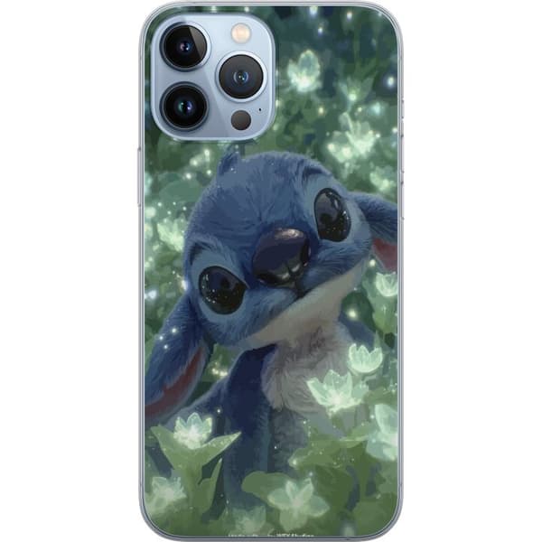Kompatibelt Mobildeksel til Apple iPhone 13 Pro Max Stitch med blomst kawaii Disney-alien blå
