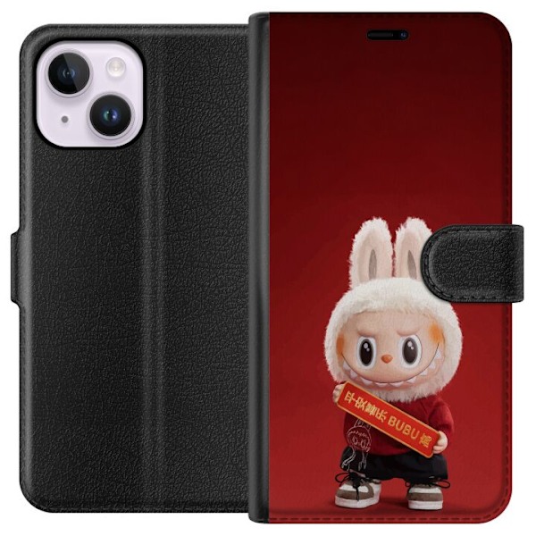 Apple iPhone 15 Plus Lompakkokotelo Pop Mart The Monsters Labu