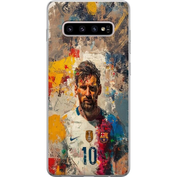 Samsung Galaxy S10+ Gjennomsiktig deksel Messi Art