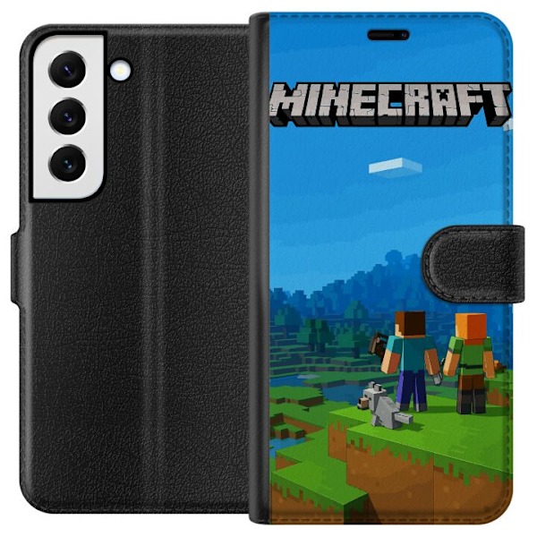 Samsung Galaxy S22+ 5G Lompakkokotelo Minecraft Key Art