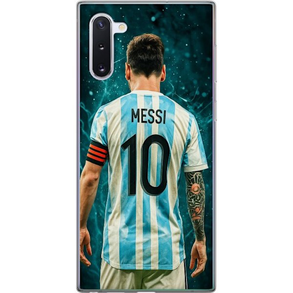 Samsung Galaxy Note10 Läpinäkyvä kuori Messi