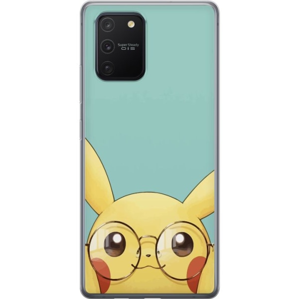 Samsung Galaxy S10 Lite Läpinäkyvä kuori Pikachu lasit