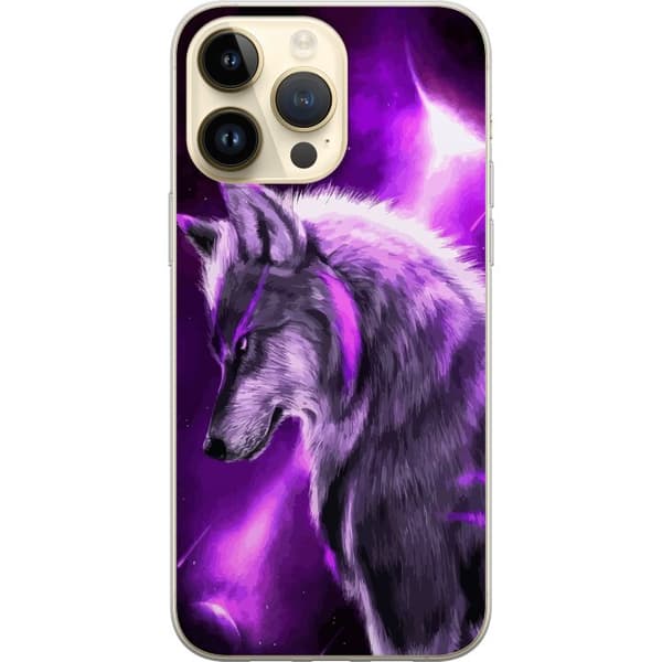 Kompatibelt Mobilskal till Apple iPhone 15 Pro Max Lila Varg