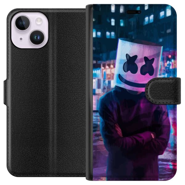Kompatibel Tegnebogsetui til Apple iPhone 14 Marshmallow Roblox Legende