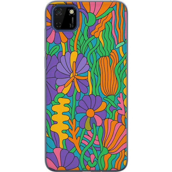 Huawei Y5p Läpinäkyvä kuori Värien räjähdys