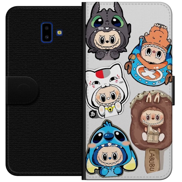 Samsung Galaxy J6+ Lompakkokotelo Labubu hahmokokoelma - Pop M