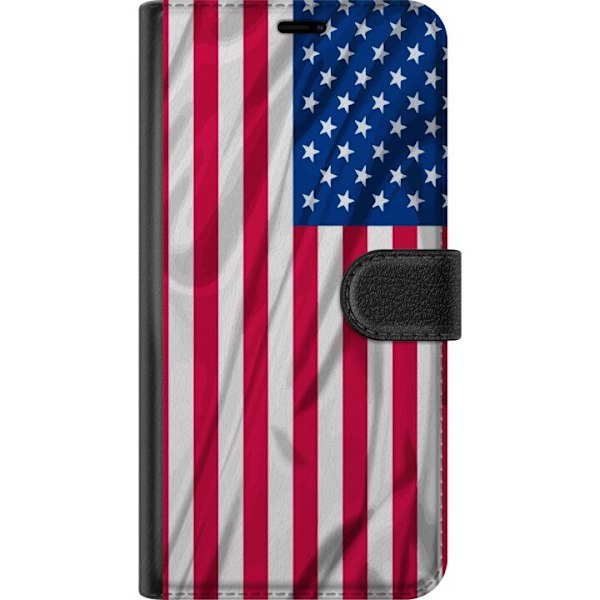 OnePlus 6 Plånboksfodral USA Flagga