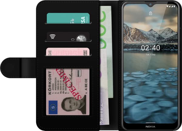 Kompatibelt Lommeboketui til Nokia 2.4 Grön spelgroda grønn
