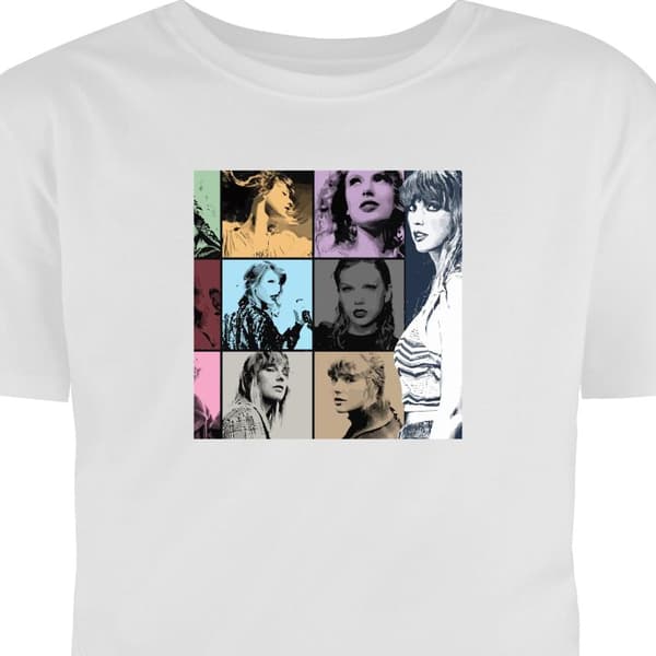 T-shirt til Voksen Hvid Medium Taylor Swift hvid M