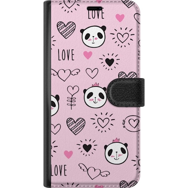 OnePlus 6 Lompakkokotelo Panda Love