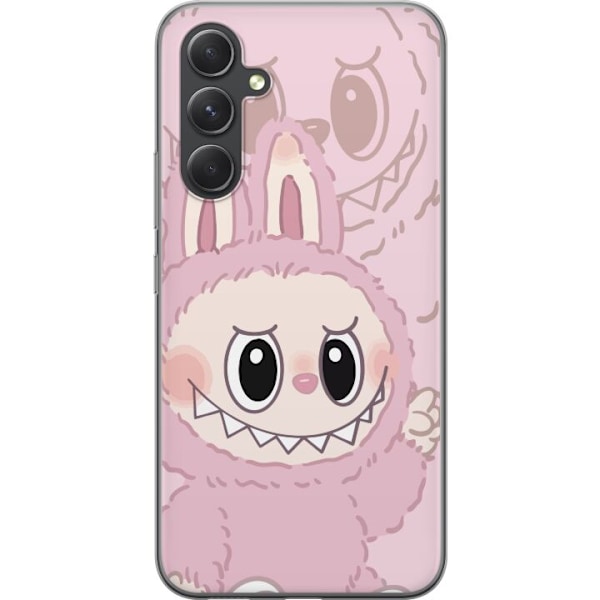Samsung Galaxy S24 FE Gjennomsiktig deksel Labubu Floral Freak