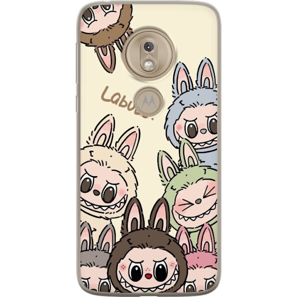 Motorola Moto G7 Play Gjennomsiktig deksel Labubu Pastel Colle