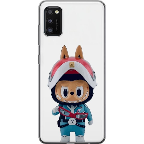 Samsung Galaxy A41 Läpinäkyvä kuori How2work Labubu hirviöt x Ultraman Blue -hahmo