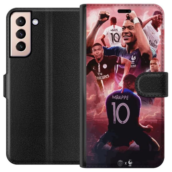 Kompatibelt Plånboksfodral till Samsung Galaxy S21 Kylian Mbappé