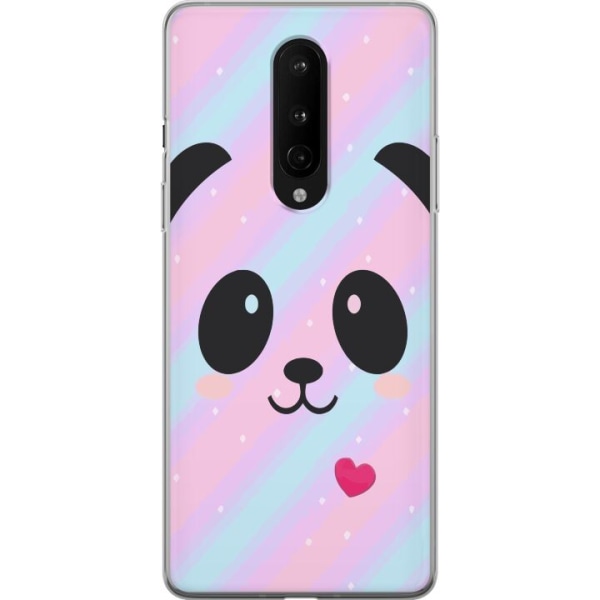 OnePlus 8 Gjennomsiktig deksel Regnbue Panda