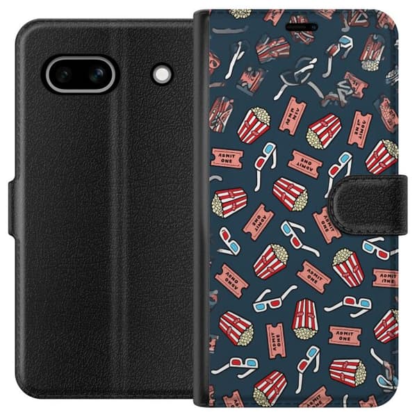 Kompatibel Tegnebogsetui til Google Pixel 7a Biokväll blå