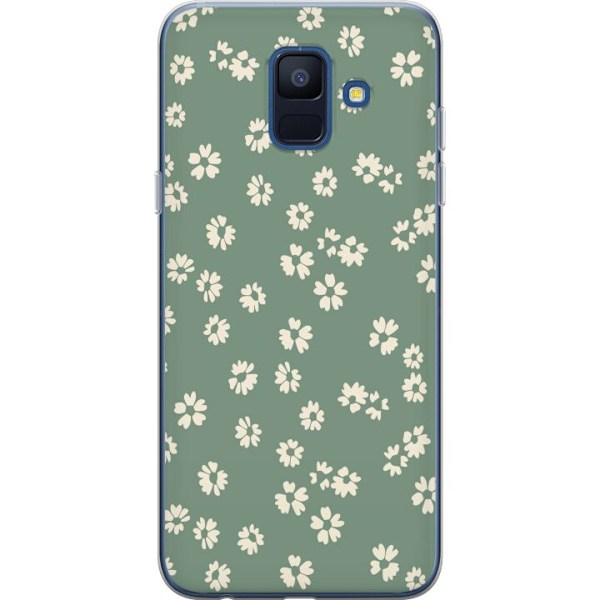 Samsung Galaxy A6 (2018) Genomskinligt Skal Blomsterdröm – färgglatt blommönster