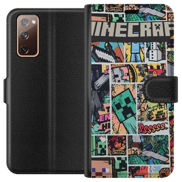 Kompatibelt Plånboksfodral till Samsung Galaxy S20 FE Minecraft Art