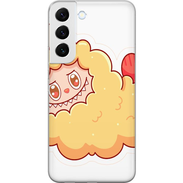 Samsung Galaxy S22+ 5G Läpinäkyvä kuori Labubu Pesukarhu Pop Mart Hahmo Keräilyesine Söpö Suunnittelu Suosittu Teema Taideteos Leikkisarja