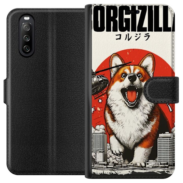 Sony Xperia 10 III Plånboksfodral Corgizilla