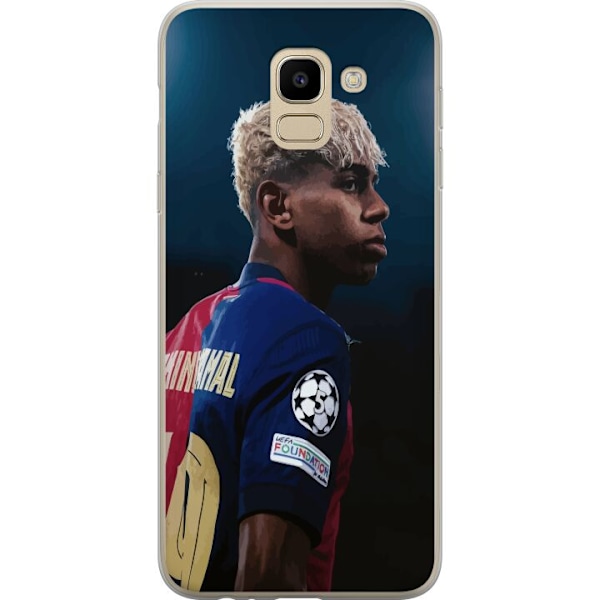 Samsung Galaxy J6 Genomskinligt Skal Lamine Yamal – Barcelonas Wonderkid i Fokus