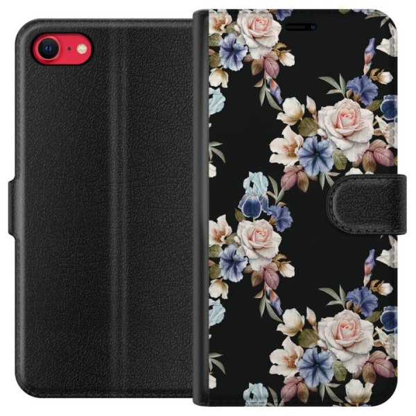 Apple iPhone 8 Plånboksfodral Blommor