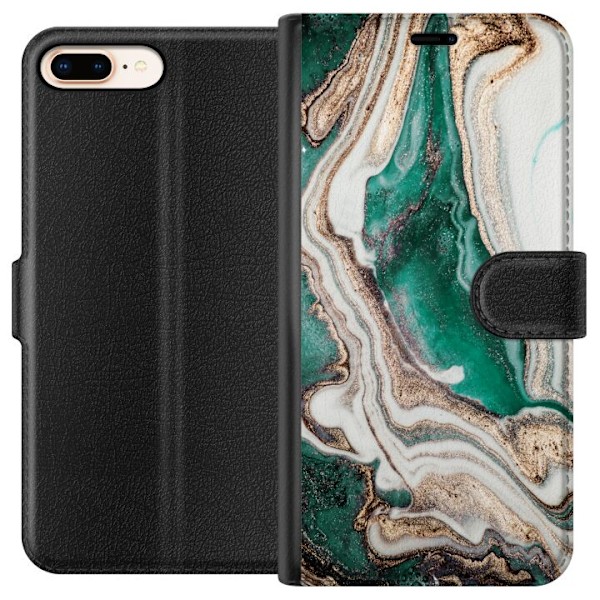 Apple iPhone 8 Plus Lompakkokotelo Vihreä